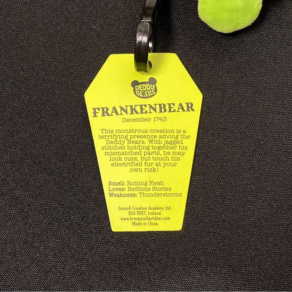 Deddy Bears Series 2 Frankenbear Mini Plush Keychain Bag Charm - Picture 10 of 15